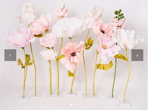 Pastel Giant Flowers Set