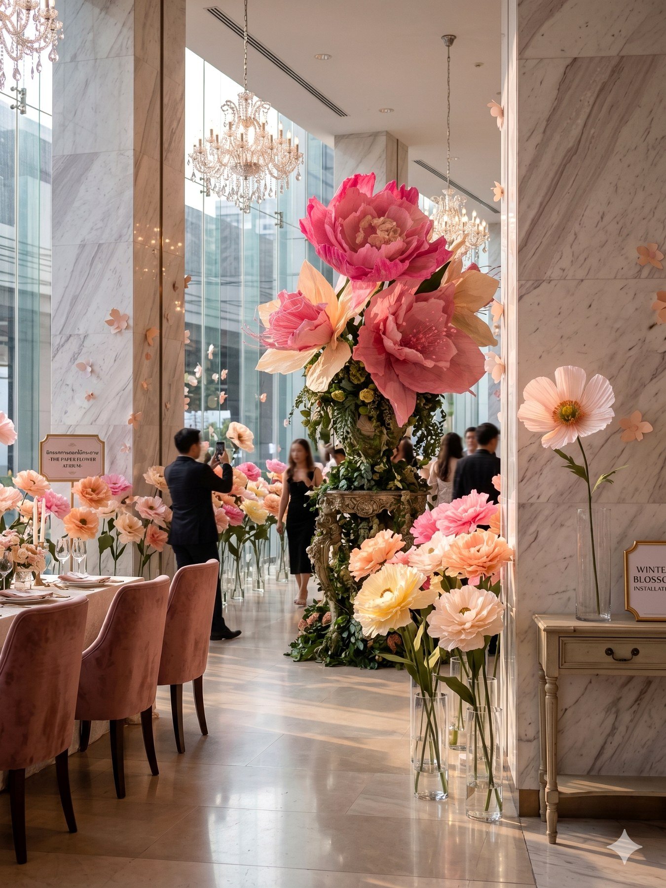 Fleur & Fauna event floral installation